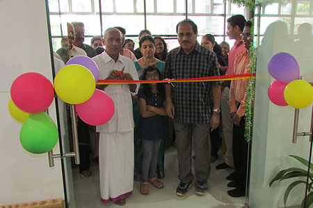 Shri. E.K. Thomas Master, President of Valapad Panchayath inaugurates Creche